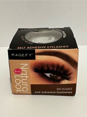 3 Pairs Reusable Self-Adhesive Eyelashes Natural Multiple Reversible Glue-Free